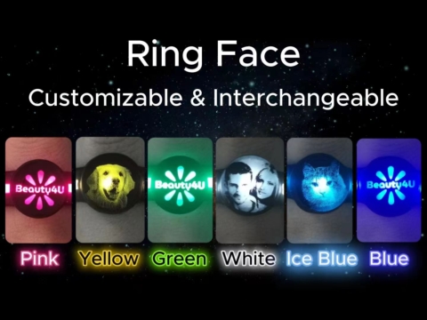 Customizable & Interchangeable Glowing Ring Face - BloomBeauty4U